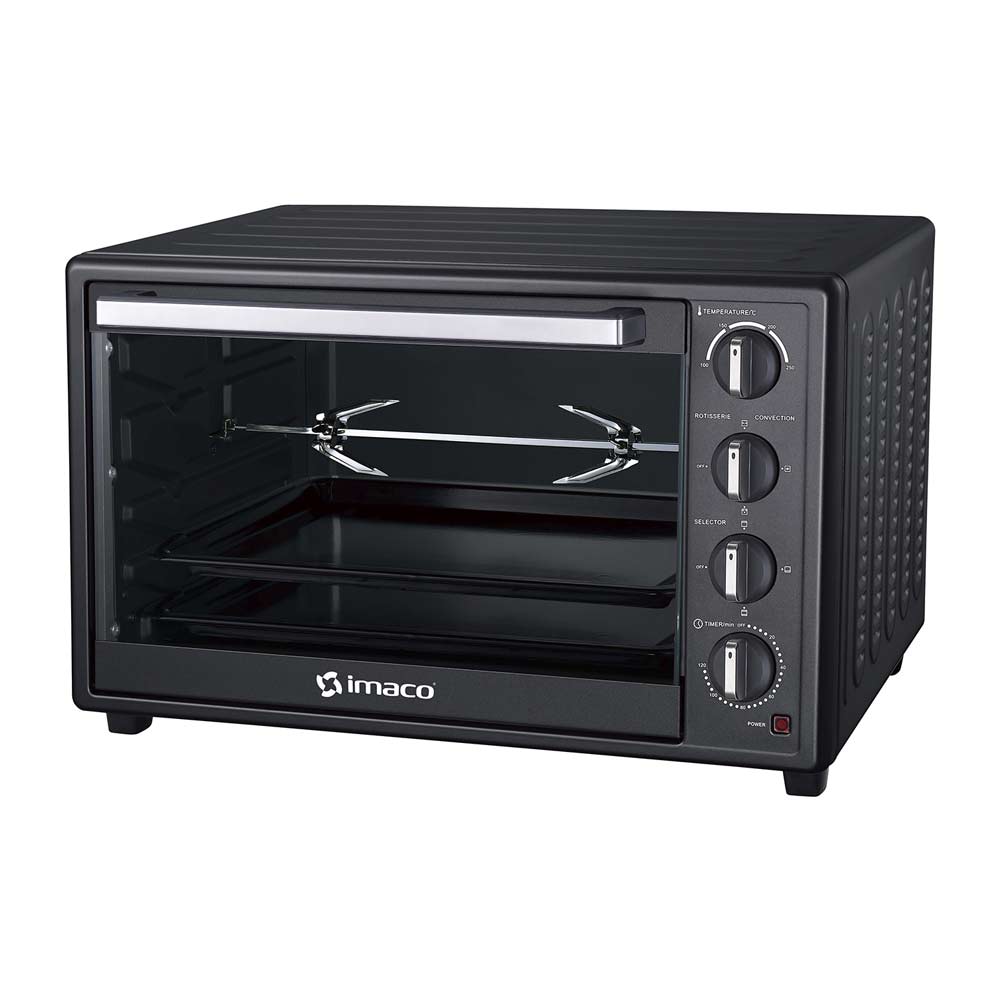 Horno rosticero Imaco HEB60R 2200w, 66 litros, temperatura máx. 250°c, negro