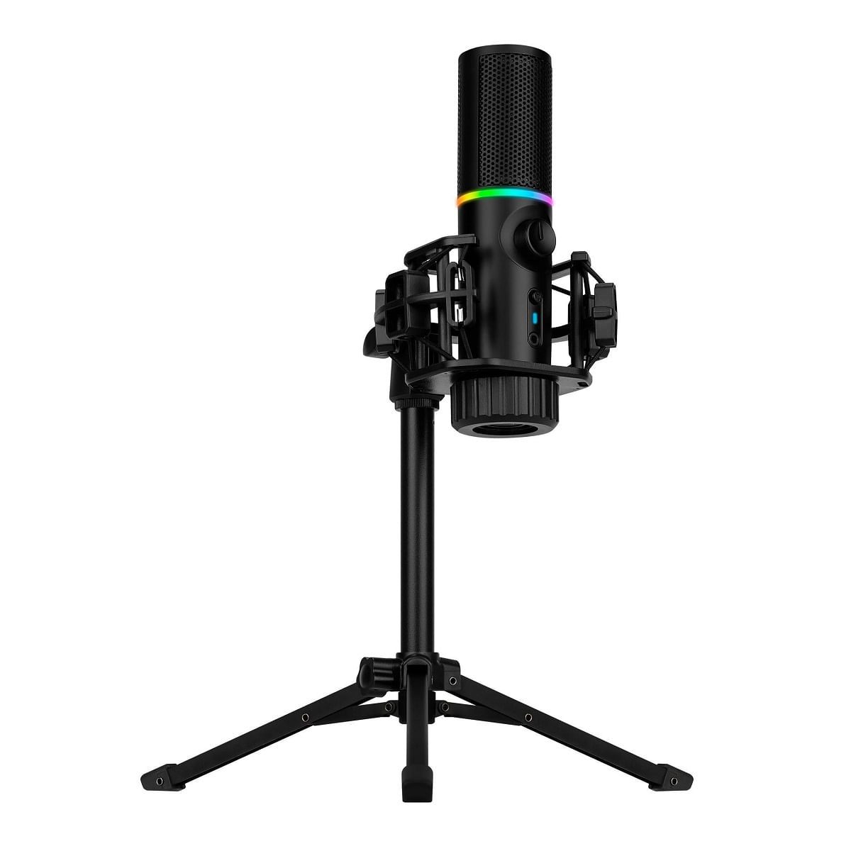 Micrófono Streamplify MIC Tripod, cardioide, cable 180cm, luces RGB + Trípode