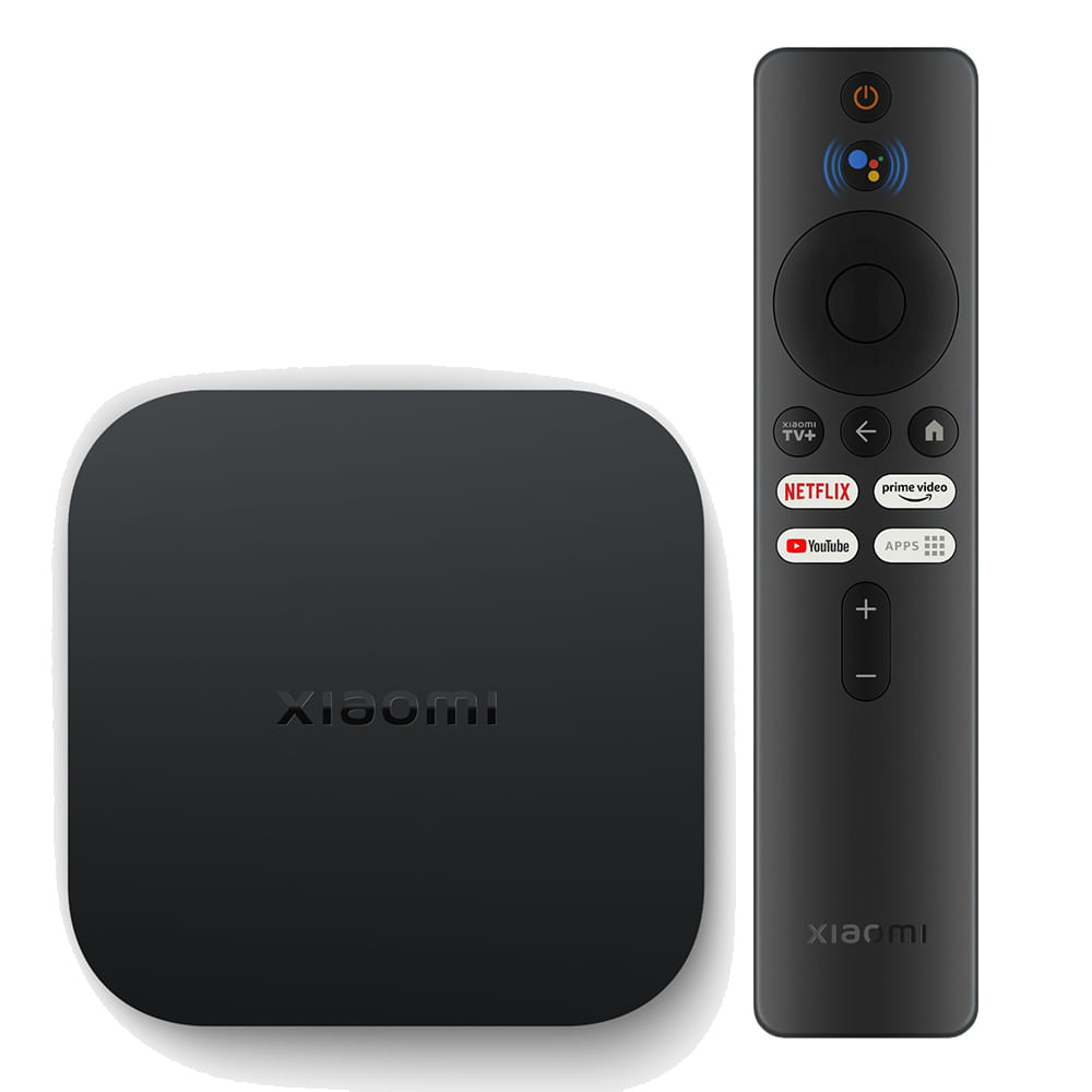 Convertidor a smart TV Xiaomi Mi Box S (2da Gen) US 4K, 8GB, 2GB RAM + control remoto con Google Assistant Android TV