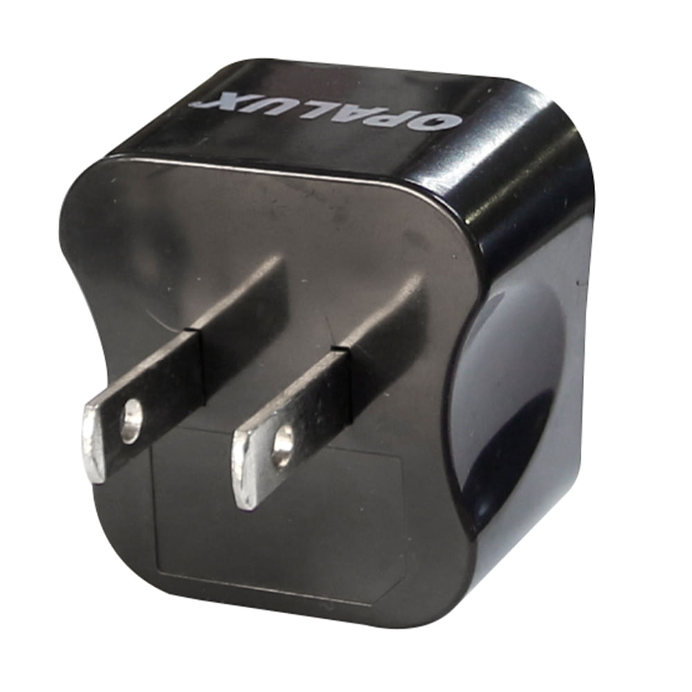 Imagen 2 del producto Adaptador de corriente Opalux toma multiple, enchufe plano 10A, 220V AC, negro