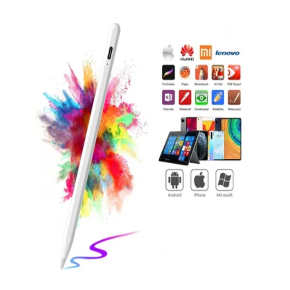 Imagen 2 del producto Pencil universal para tablets, iPads y celulares (2017 a menos), recargable, blanco