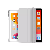 Smart Case iPad 10.2 (7ma 8va y 9na Gen) con portapencil, blanco humo