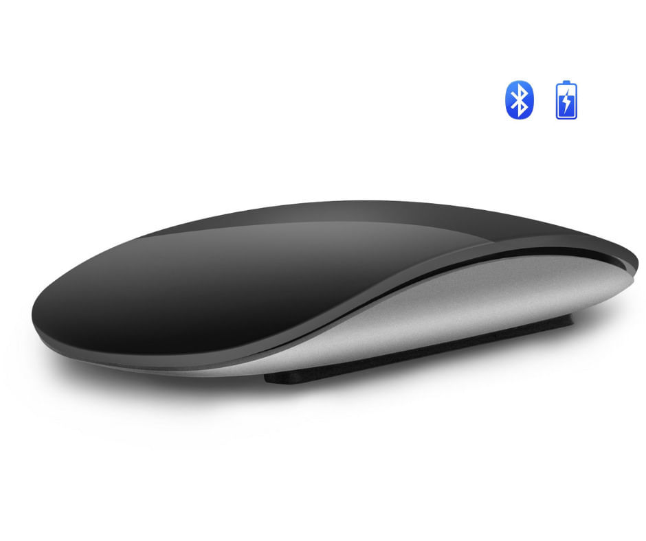 Imagen 2 del producto Mouse inalámbrico Zegatech Magic 2 alternativo, bluetooth, 1600 dpi, recargable, negro