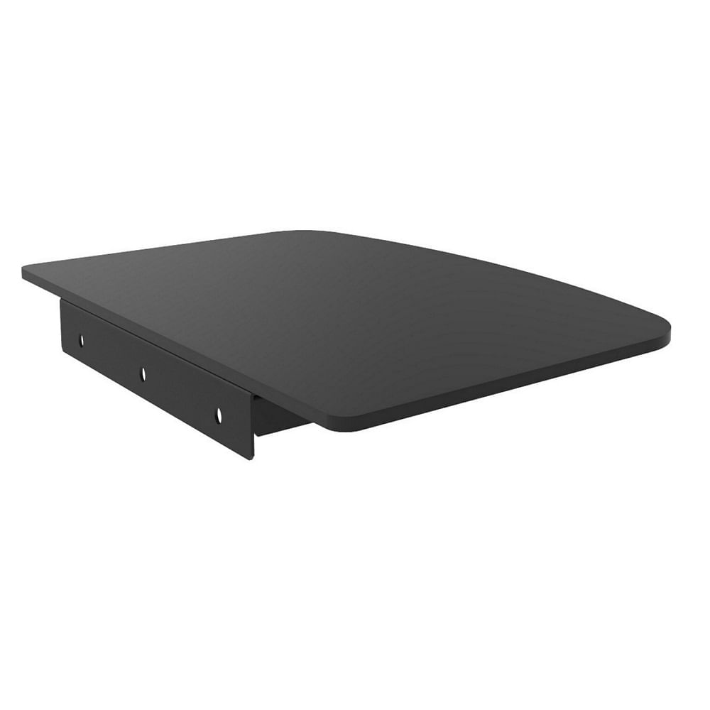 Repisa para Blue Ray/DVD/Deco Expo Rack ERVT-1, vidrio templado 5 mm, negro, 36x25 cm, negro