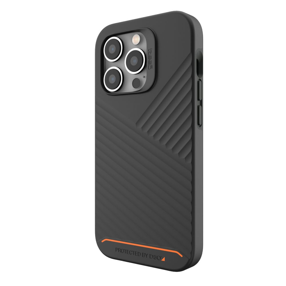 Imagen 1 del producto Case para iPhone 14 Pro, amortiguador de choques y caídas hasta 5 metros, protección de cámaras, negro
