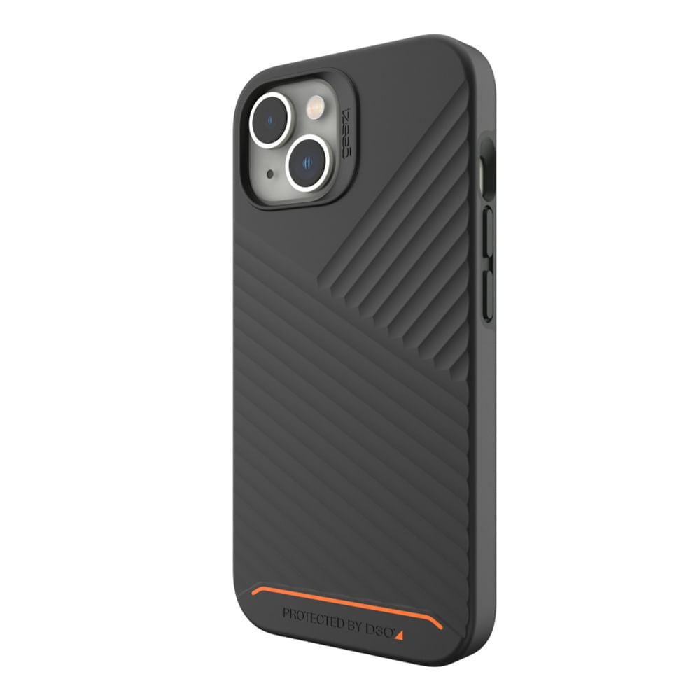 Imagen 1 del producto Case para iPhone 14, amortiguador de choques y caídas hasta 5 metros, protección de cámaras, negro