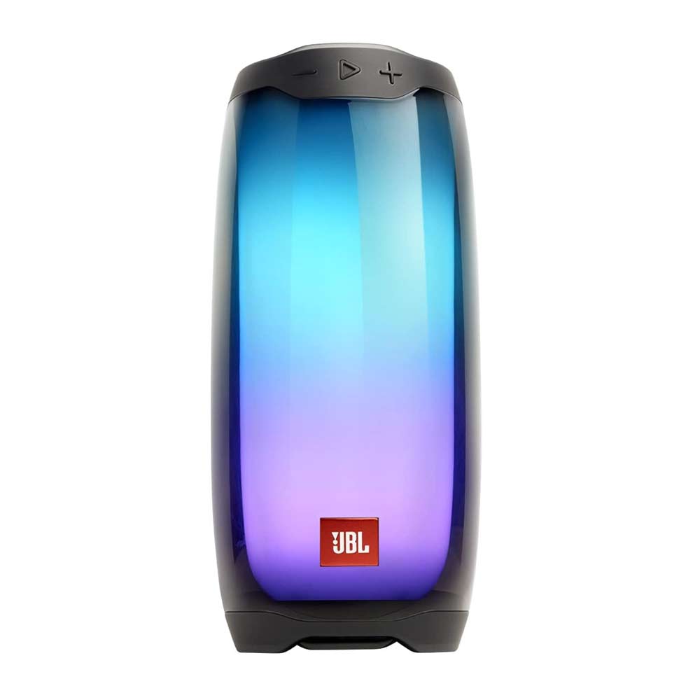 Parlante bluetooth JBL Pulse 4 20W, resistente al agua IPX7, hasta 12 horas de reproducción, luces LED, negro