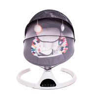 Mecedora automática, eléctrica, bluetooth, 20 kg, gris