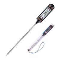 Termómetro digital Genérico S0341M1  temperaturas -50 °C + 300 °C, 38.5 cm, usa batería, negro