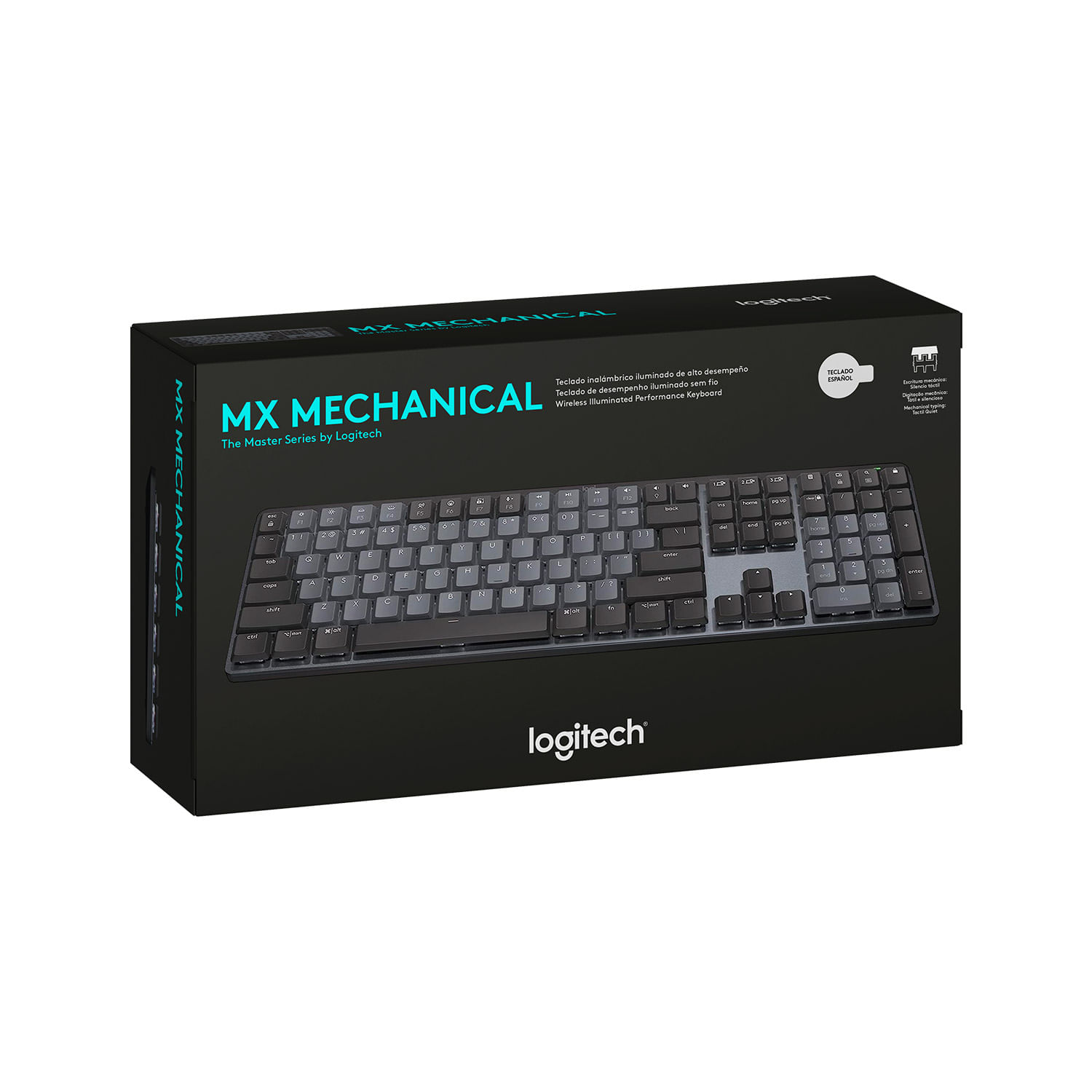 Imagen 1 del producto Teclado Logitech Mx Mechanical Wireless/Bt Iluminated Black Sp