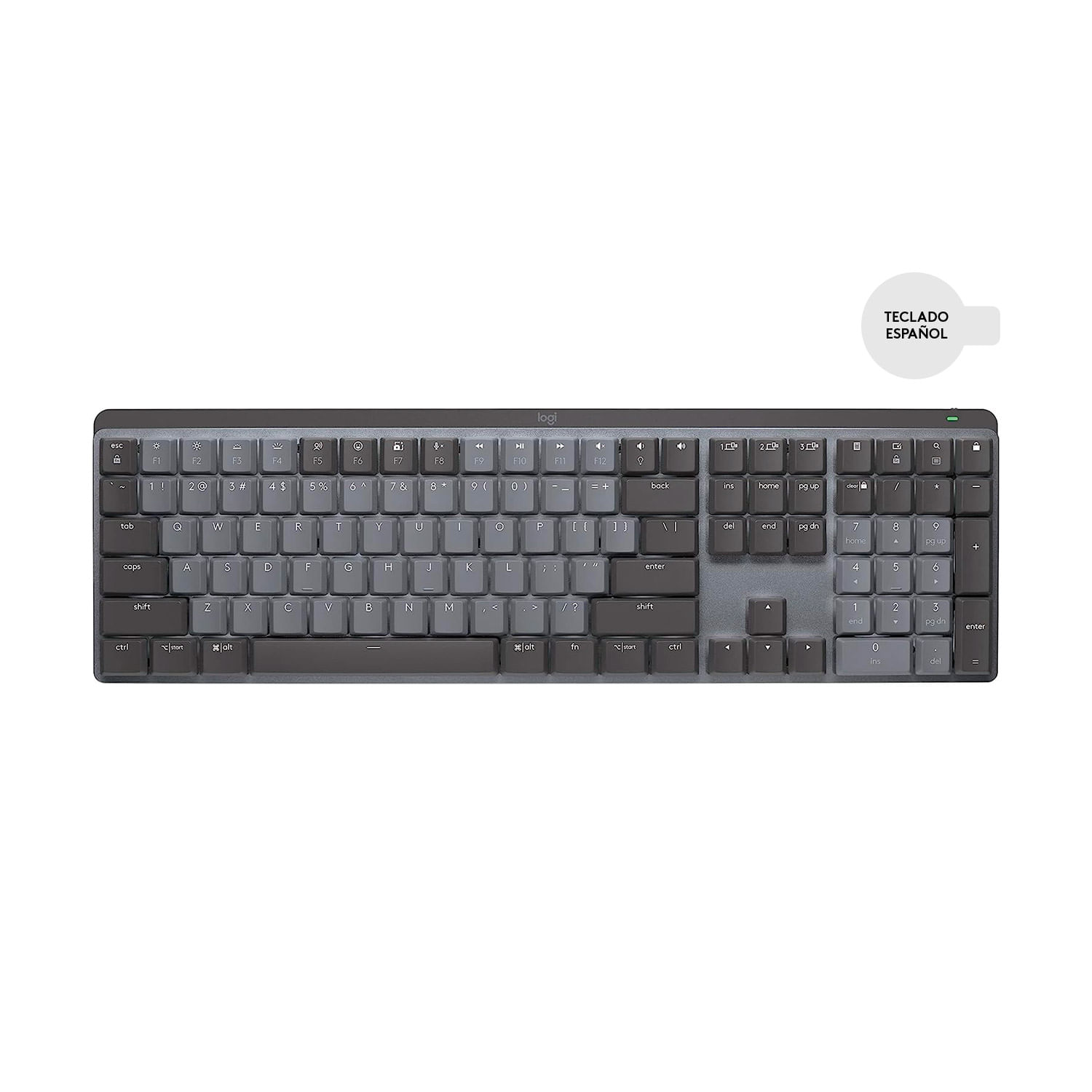 Imagen 2 del producto Teclado Logitech Mx Mechanical Wireless/Bt Iluminated Black Sp