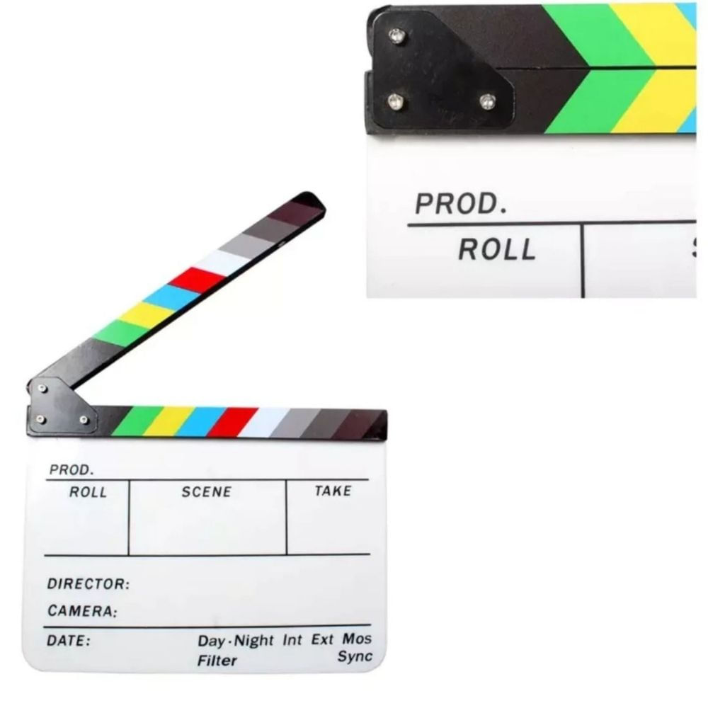 Imagen 2 del producto Claqueta acrílica magnética para producciones audiovisuales y cine