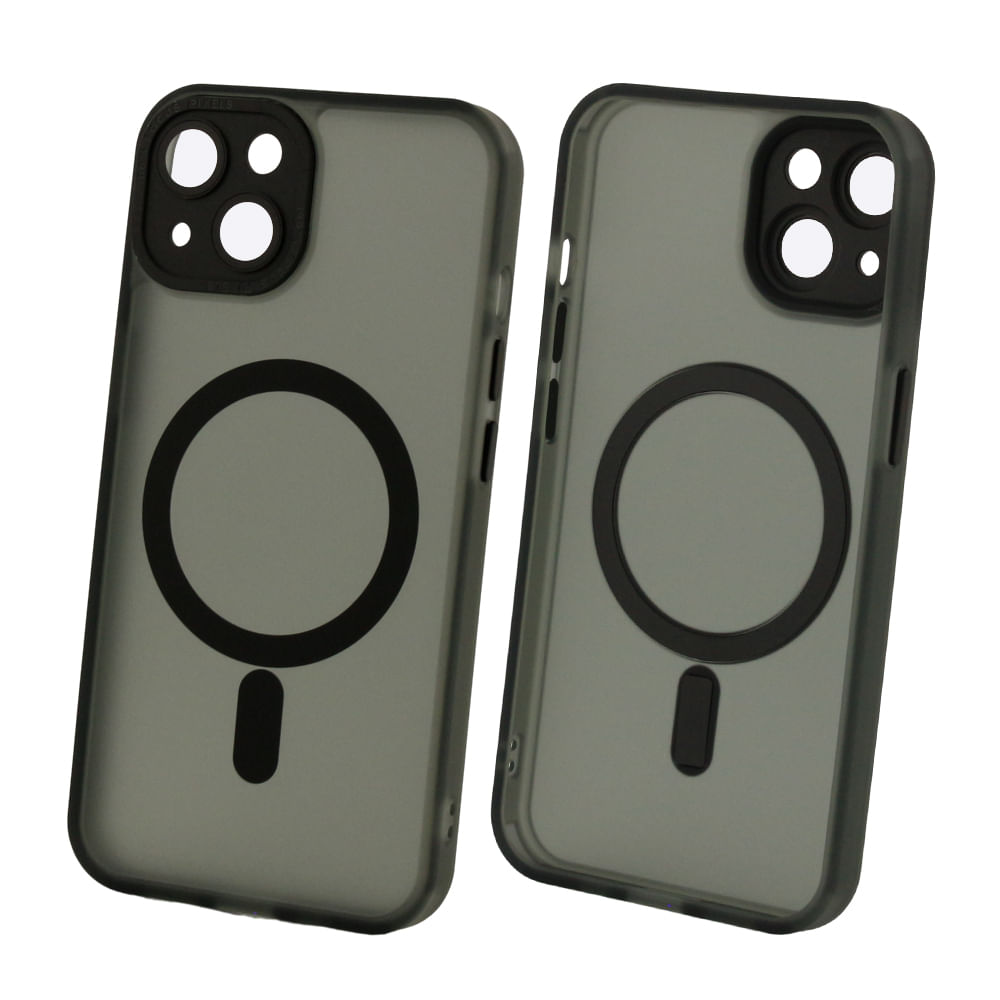 Imagen 2 del producto Case para iPhone 14 con MagSafe para carga inalámbrica, para accesorios magnéticos,TPU rígido, negro