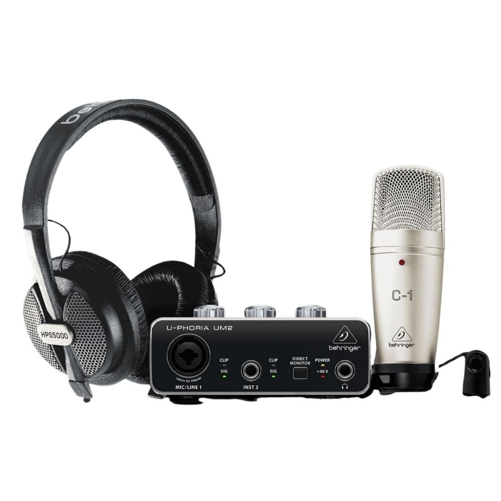 Kit de grabación Behringer U-Phoria Studio