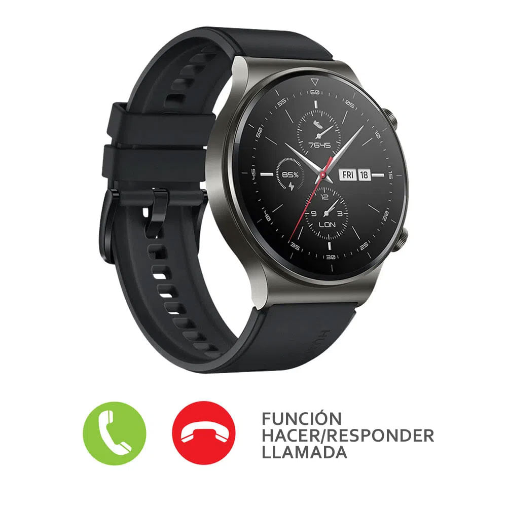 Imagen 2 del producto Reacondicionado: Smartwatch Huawei GT2 Pro gps, resistente al agua, máx. 14 días, 100 modos deportivos, 1.39"", negro