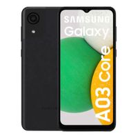 Reacondicionado: Celular Samsung Galaxy A03 Core, 32GB, 2GB RAM, cámara trasera 8MP y frontal 5MP, 6.5"", Octa-Core, negro