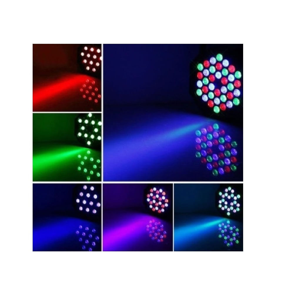 Imagen 2 del producto Pack 4 unidades Tacho par LED, colores RGB, lúmenes 36, potencia 36 x 1.5w