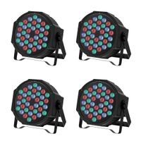 Pack 4 unidades Tacho par LED, colores RGB, lúmenes 36, potencia 36 x 1.5w