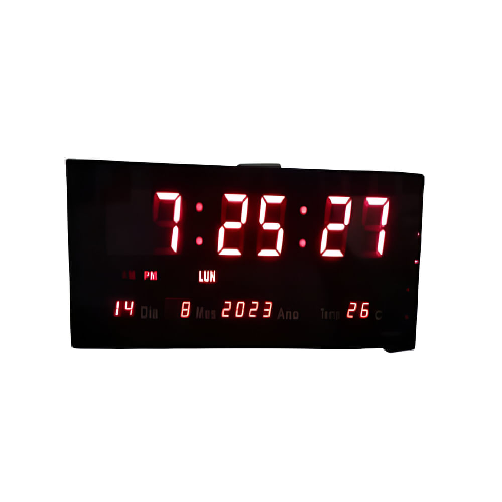Reloj de pared Innova Leds digital, 36 x 15 cm, pantalla LCD, eléctrico