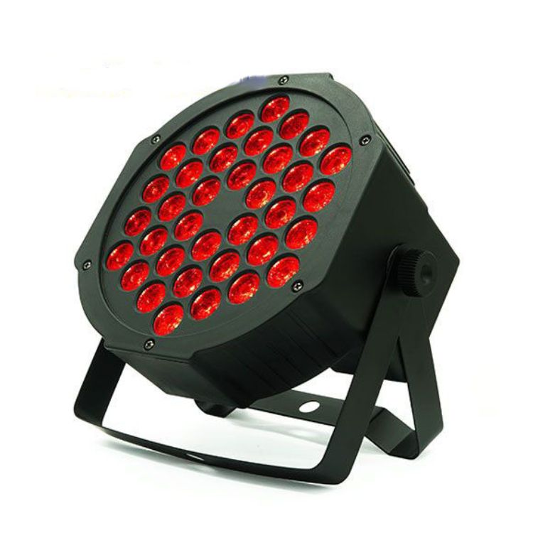 Tacho Par LED, 36 colores RGB, control remoto, potencia 36x1.5w