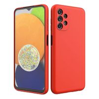 Case para Samsung Galaxy A13, amortiguador de choques, protección de cámaras, rojo