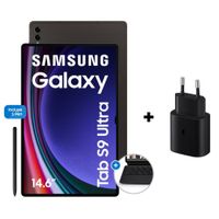 Tablet Samsung Galaxy Tab S9 Ultra 14.6"" 2960 x 1848 (WQXGA+) 256GB, 12GB RAM, cámara principal 13MP + 8MP y frontal 12MP, negro +  cargador