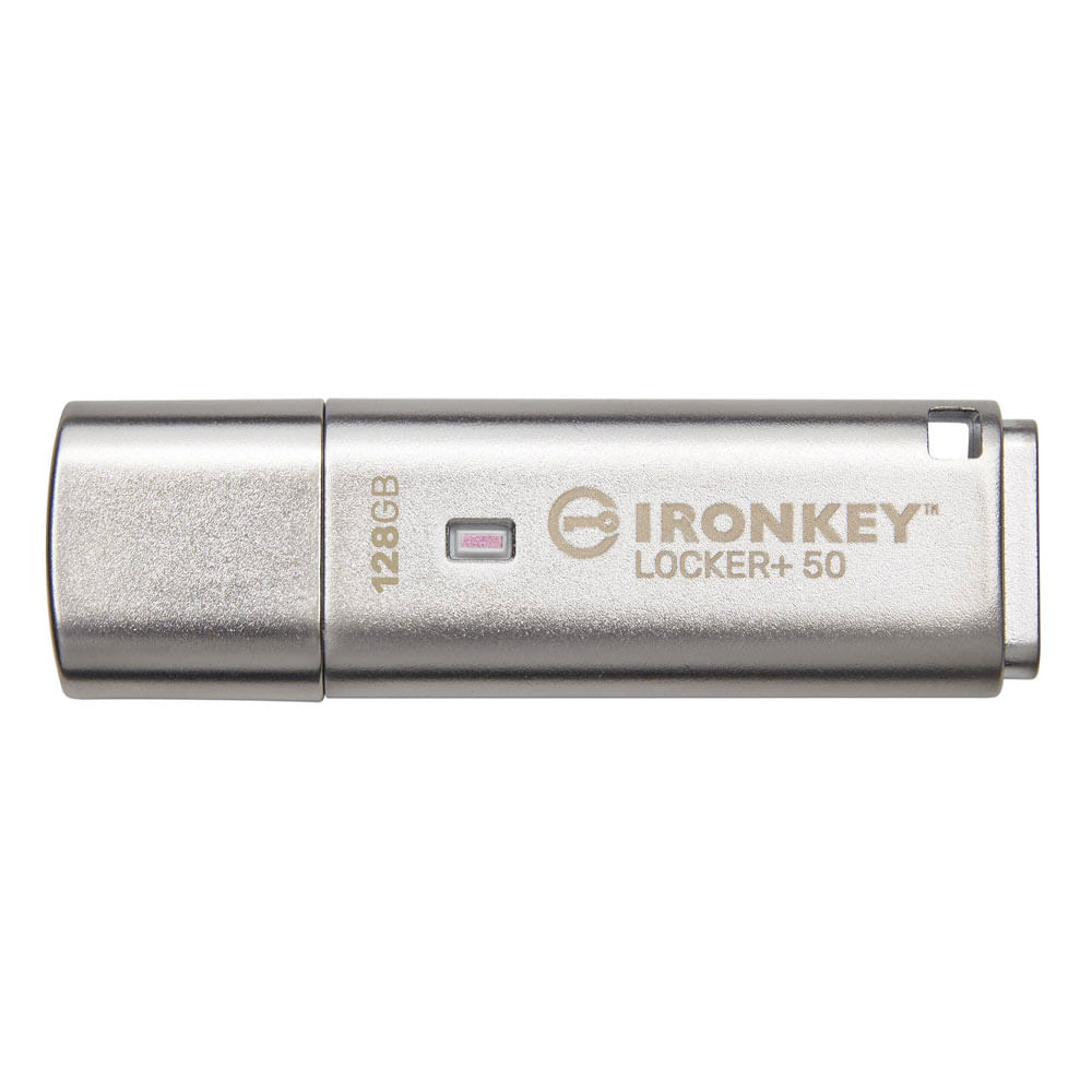 Imagen 2 del producto Memoria USB Kingston IronKey Locker+50 128GB de capacidad, interfaz 3.2, encriptada