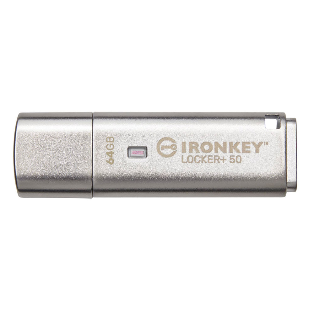 Imagen 2 del producto Memoria USB Kingston IronKey Locker+50 64GB de capacidad, interfaz 3.2, encriptada
