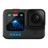 Cámara de acción GoPro Hero 12 Black 5.3K, 27MP, pantalla táctil fija, sumergible 10 metros
