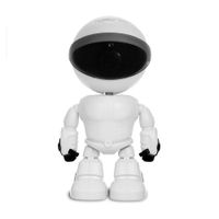 Cámara de seguridad con diseño, wifi, 1080P, sensor de movimiento, color blanco