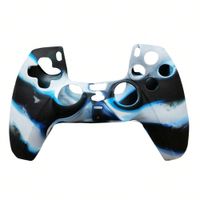 Funda para mando Playstation 5 Dualsense, material silicón, diseño flameado