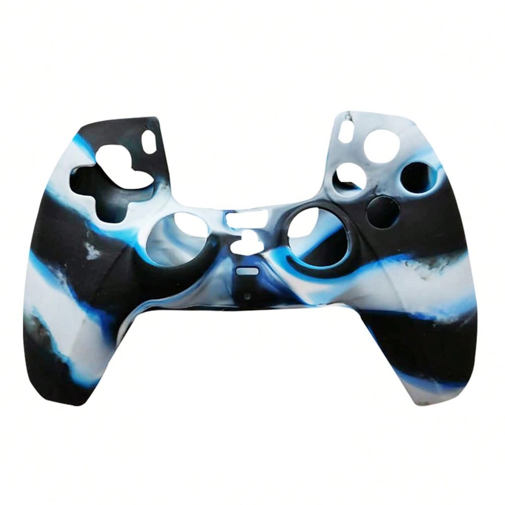 Funda para mando Playstation 5 Dualsense, material silicón, diseño flameado