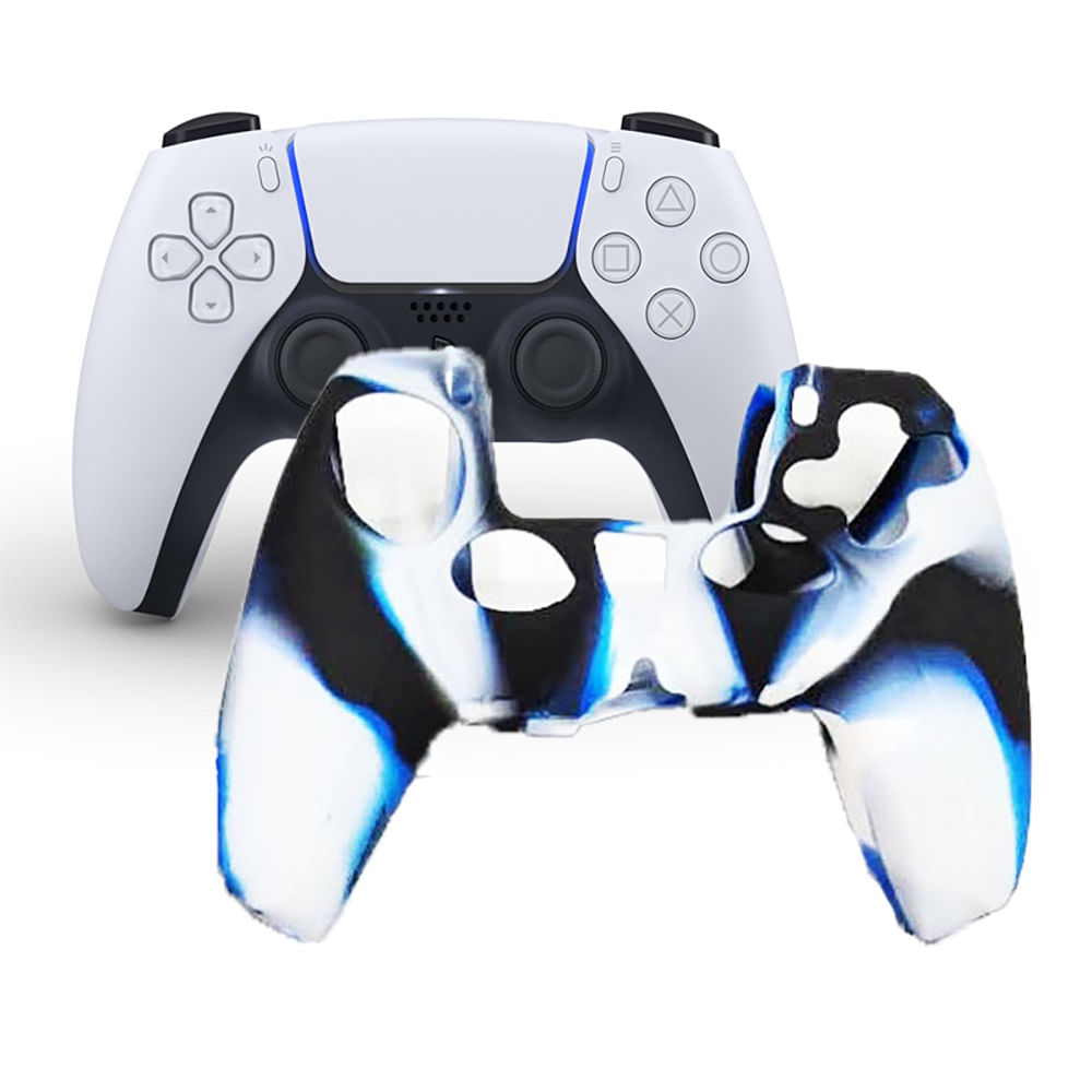 Imagen 2 del producto Funda para mando Playstation 5 Dualsense, material silicón, diseño flameado