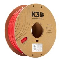 Filamento K3D PLA Rojo Mate (1.75mm, 1Kg)