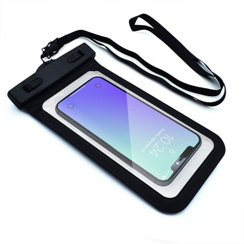 Protector acuático i2Go para celular IPX8, hasta 25 metros, sistema de cierre impermeable, negro