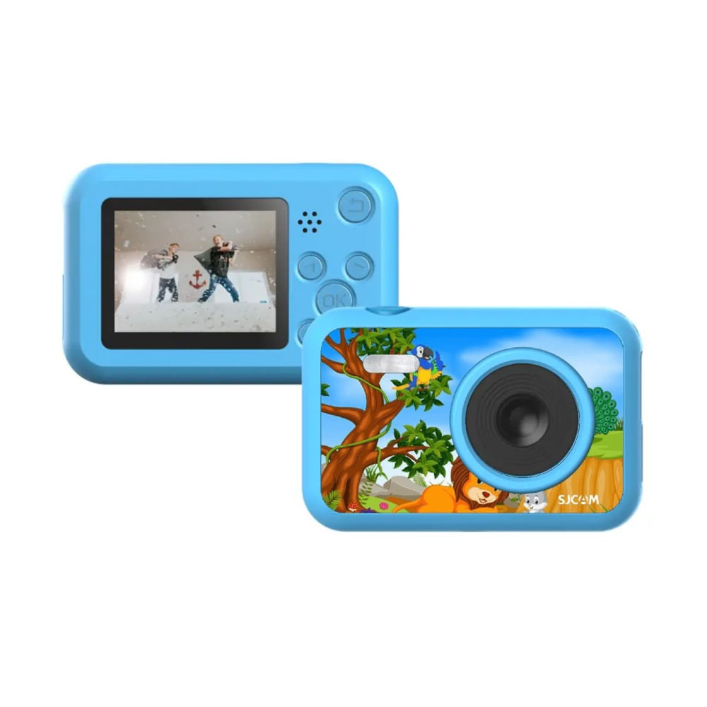 Imagen 2 del producto Cámara para niños SJCAM Funcam, fotos y videos, 12MP FULL HD, marcos, filtros, juegos, celeste