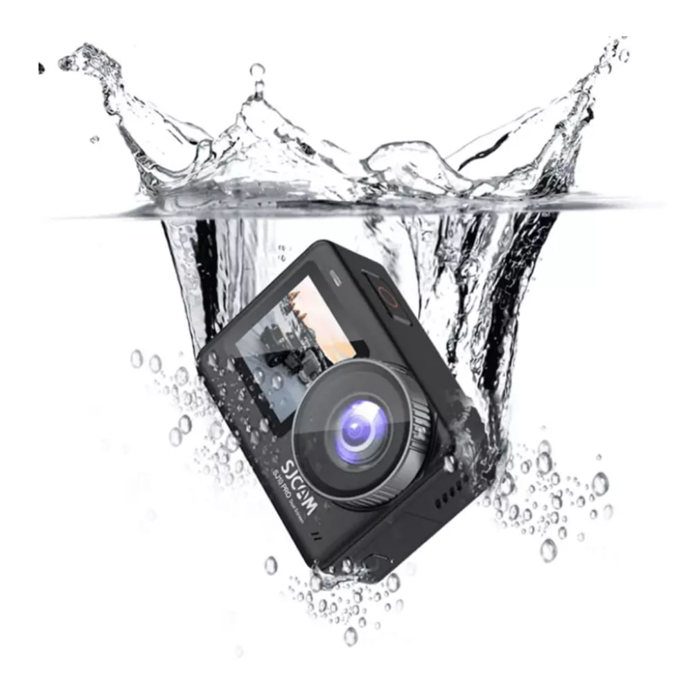 Imagen 2 del producto Cámara de acción SJCAM SJ10 PRO DUAL SCREEN Cuerpo Acuático 4K 60FPS Gyro Estabilizador 6 ejes Batería 1300 mAh Negro