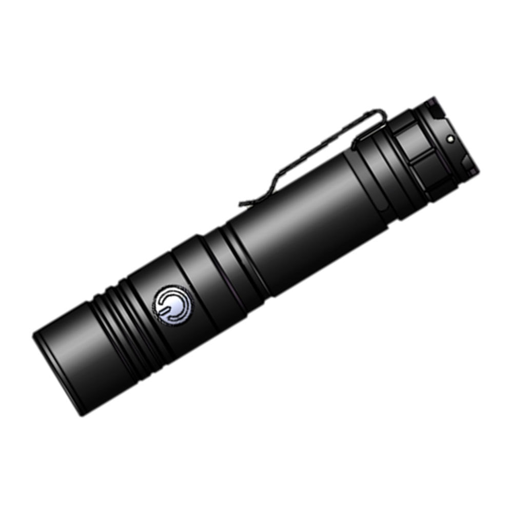 Linterna led de aluminio Roadtrip VL-3757 recargable, 300 lúmenes, negro