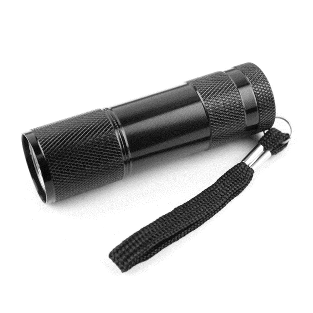 Linterna led de aluminio Roadtrip VL-3713 a pilas, 100 lúmenes, de bolsillo, negro