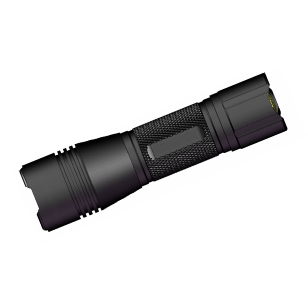 Linterna led de aluminio Roadtrip VL-3671 a pilas, 350 lúmenes, negro