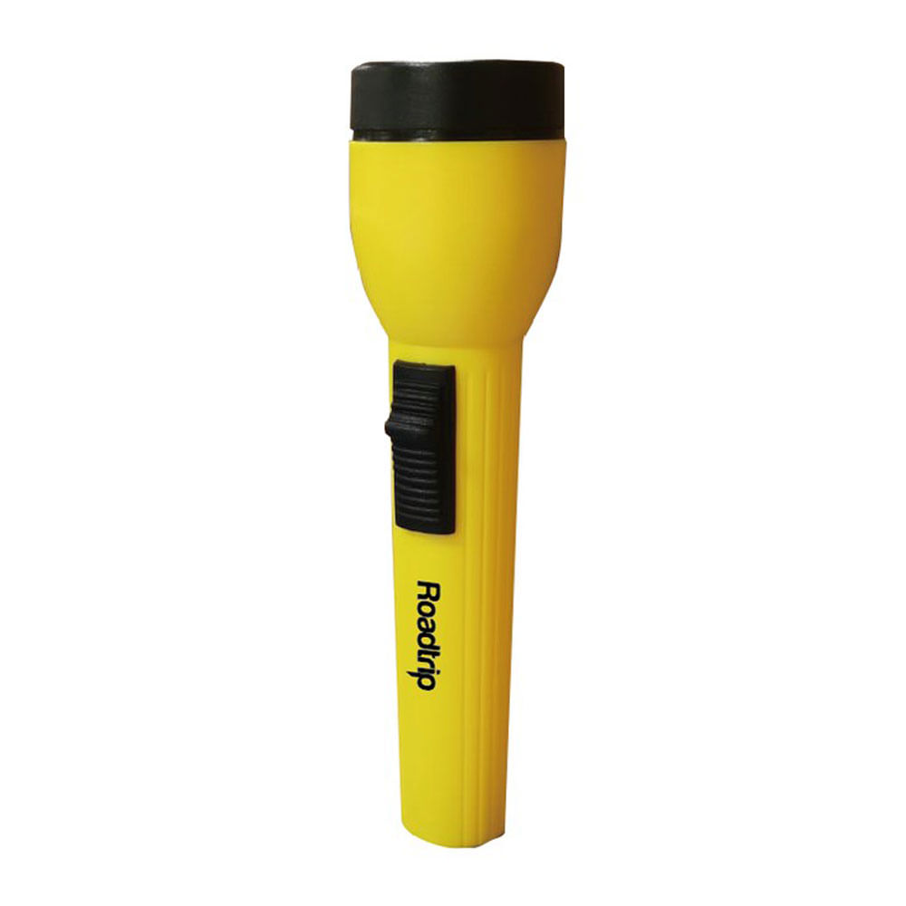 Linterna led Roadtrip VL-9603 a pilas, 100 lúmenes, negro y amarillo