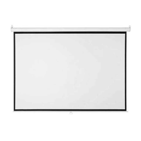Ecran pantalla para proyector 100"" manual retráctil, blanco mate