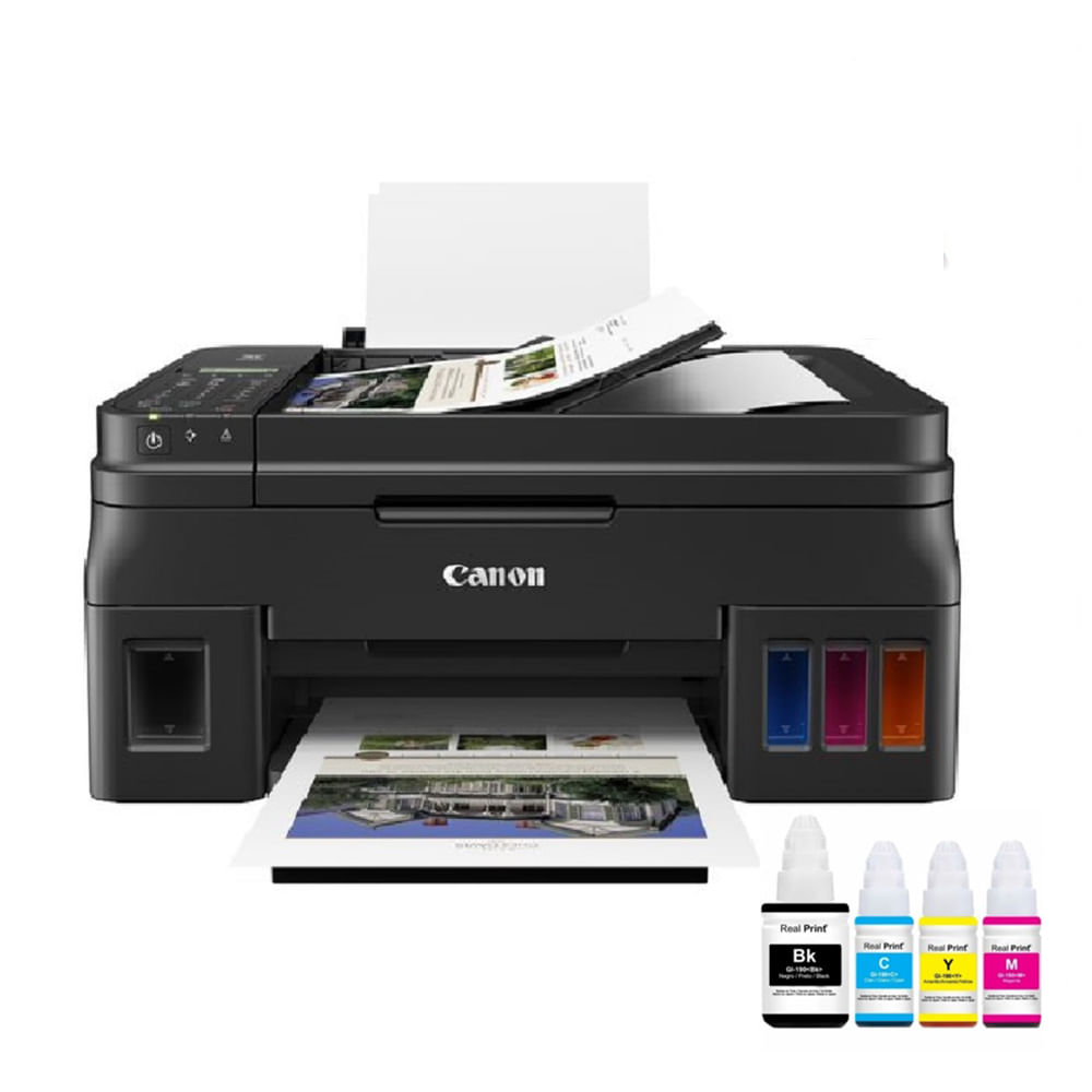 Imagen 1 del producto Impresora multifuncional Canon PIXMA G4110, inyección de tinta, inalámbrica, Wi-Fi, con tanques recargables