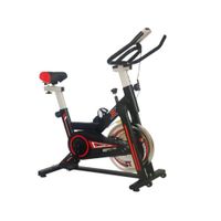 Bicicleta de spinning Sport Fitness,volante 10 kg, máx 120 kg, negro