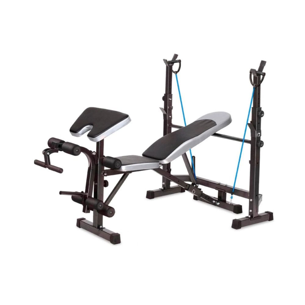 Imagen 2 del producto Banca plegable para pecho Sport Fitness, máx 180 kg, gris