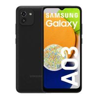 Reacondicionado: Celular Samsung Galaxy A03, 32GB, 3GB RAM, cámara trasera 48MP y frontal 5MP, 6.5"", Octa-Core, negro