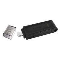 Memoria USB 3.2 Kingston Data Traveler 70, 32GB de capacidad, Gen 1, negro (reempacado)