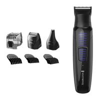 Recortador de barba y patillas Remington cuchillas de acero quirúrgico autoafilables, 11 piezas, inalámbrico, recargable (reempacado)