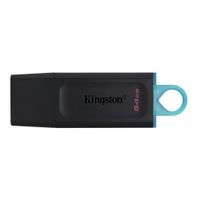 Memoria USB 3.2 Kingston Data Traveler Exodia DTX 64GB de capacidad, negro (reempacado)