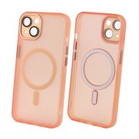 Case para iPhone 14 con Magsafe para carga inalámbrica, rosado